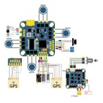 Hot Sales HAKRC F4126 AIO Flight Controller ICM42688 BLHELI_S 20A/40A ESC Built-in OSD Current Sensor for 2-6S RC Components